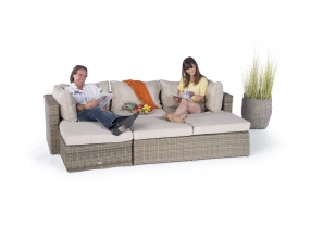 Rattan Lounge Biarritz natural round