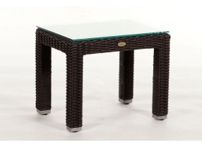 Rattan Lounge Allegra mit Überzug Sandbraun