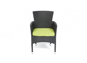 Rattan Stuhl Boston Polsterbezug yellow