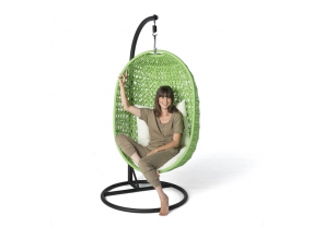 Rattan Hanging Chair grün