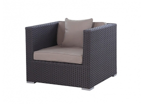 Rattan Lounge Bao braun