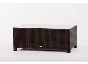 Rattan Lounge 3er Diamond schwarz