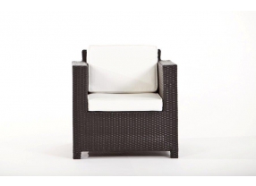 Rattan Lounge 3er Diamond schwarz