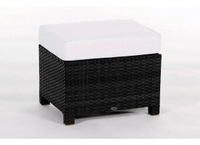 Rattan Lounge 3er Diamond schwarz