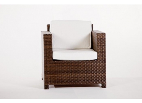 Rattan Lounge Diamond 3er braun