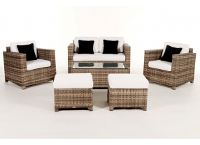 Rattan Gartenmöbel Lounge Diamond Natural