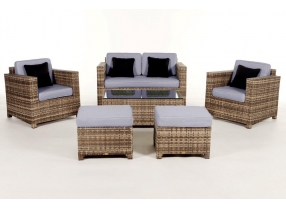 Rattan Gartenmöbel Lounge Diamond Natural