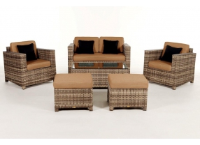 Rattan Gartenmöbel Lounge Diamond Natural