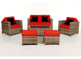 Rattan Gartenmöbel Lounge Diamond Natural