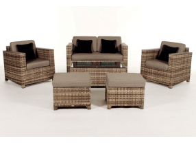 Rattan Gartenmöbel Lounge Diamond Natural