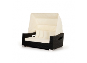 Rattan Liege Enjoy, Bank mit Polster