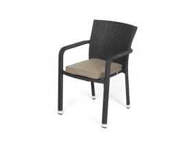 Rattan Stuhl Polsterbezug rot