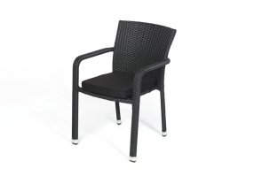 Rattan Stuhl Polsterbezug rot