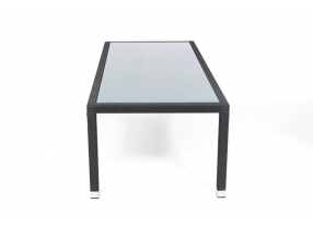 Rattan Esstisch Florida black