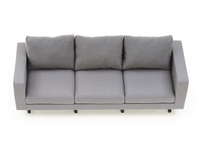 3-sitzer lounge mosambik grau allwetter lounge