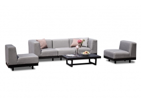 Garten Lounge Angel grau