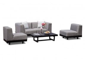 Garten Lounge Sofa Set Kaya grau