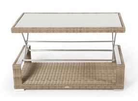 gartenlounge mit esstisch zoey rattan natural