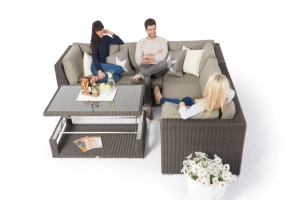 Gartenset Crystel XL Lounge braun