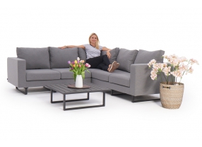 wetterfeste outdoor lounge für den garten yamenda grau