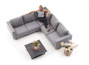 wetterfeste outdoor lounge für den garten yamenda grau