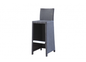 Rattan Bar Set Rouge Tisch und Stuhl
