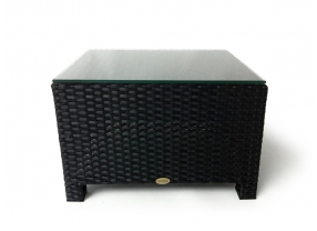 Glasplatte für Hocker der Diamond Rattan Lounge