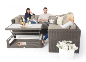 Gartenset Crystel XL Lounge braun
