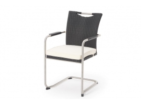 nevia rattan tisch 2 stühle schwarz
