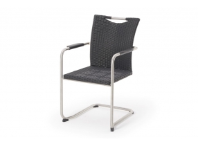 nevia rattan tisch 2 stühle schwarz