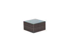 Glasplatte für Rattan Hocker der Bahia Lounge