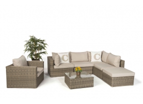 Rattan Lounge Gartenmöbel Good Times natural round XL