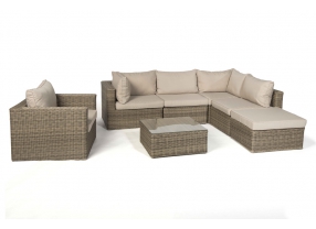 Rattan Lounge Gartenmöbel Good Times natural round XL