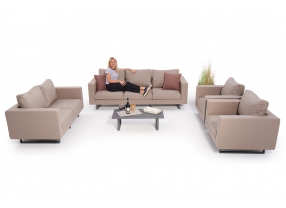 grosse outdoor lounge carpe diem sandbraun wetterfest