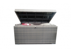 Rattan Lounge Kissentruhe sandstorm
