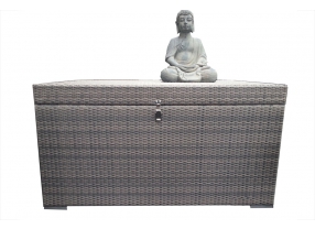 Rattan Lounge Kissentruhe sandstorm