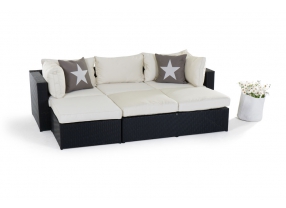 biarritz rattanmoebel lounge polster sandbraun