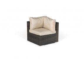 Rattan Lounge London braun