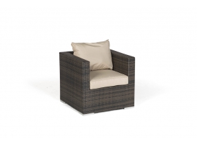 Rattan Lounge London braun