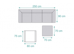 lounge für draussen outdoor stoff sunbrella fabric xavier grau