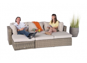 Rattan Lounge Biarritz natural round