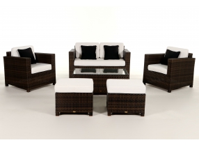 Rattan LoungeDiamond black