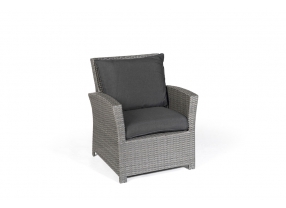 Rattan Sessel Lounge Dining Kosmopolitan mix grau