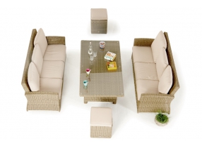 Manila Special Lounge mit Esstisch natural