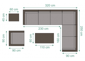 Rattan Lounge Allegra Special brown