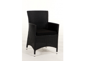 Polsterbezug für Rattan Stuhl Victoria black