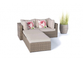 Rattan Lounge Santa Cruz natural round