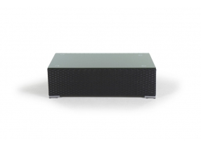 Rattan Bank Sherman mit Glasplatte