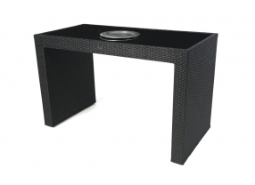 Rattan Bar Black beauty Glass