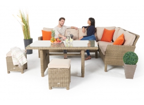rattan ecklounge esstisch set kamerun natural